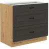 Szafka kuchenna dolna STILO 80D 3S BB GRAR mat