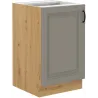 Szafka kuchenna pod zlew 50 cm szara STILO 50D ZL 1F BB CGAR