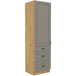 Szafka kuchenna dolna 60 cm słupek STILO 60DKS 210 3S 1F CGAR mat