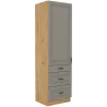 Szafka kuchenna dolna 60 cm słupek STILO 60DKS 210 3S 1F CGAR mat