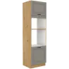 Szafka kuchenna dolna na piekarnik i mikrofalę 60 cm słupek STILO 60DPM 210 2F CGAR mat