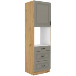 Szafka kuchenna dolna na piekarnik 60 cm słupek STILO 60DPS 210 3S 1F CGAR mat