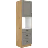 Szafka kuchenna dolna na piekarnik 60 cm słupek STILO 60DPS 210 3S 1F CGAR mat