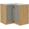 Szafka kuchenna dolna narożna STILO 89x89DN 1F BB CGAR mat