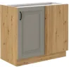 Szafka kuchenna dolna narożna dostawna 105 cm STILO 105DN 1F BB CGAR mat