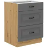 Szafka kuchenna dolna 60 cm STILO 60D 3S BB DGAR mat