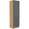 Szafka kuchenna dolna 60 cm słupek STILO 60DKS 210 3S 1F DGAR mat