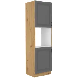 Szafka kuchenna dolna na piekarnik 60 cm słupek STILO 60DP 210 2F DGAR mat