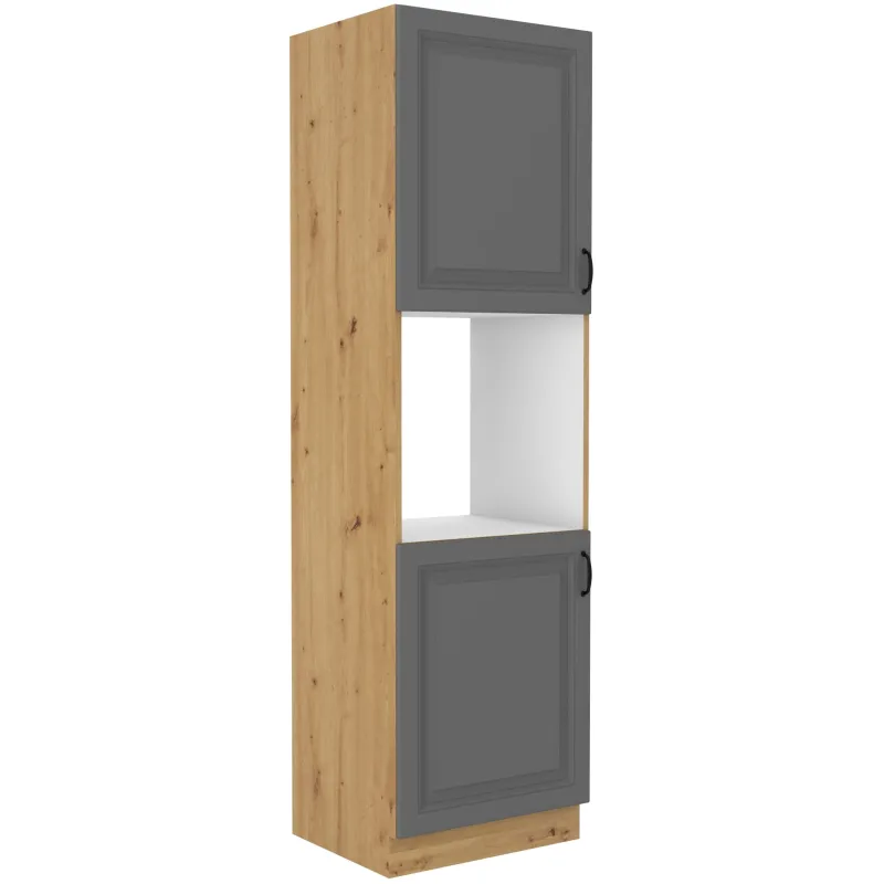Szafka kuchenna dolna na piekarnik 60 cm słupek STILO 60DP 210 2F DGAR mat
