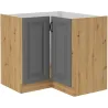 Szafka kuchenna dolna narożna STILO 89x89DN 1F BB DGAR mat