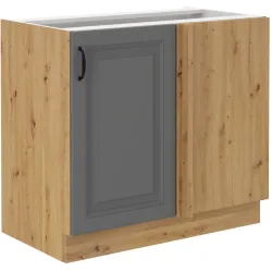 Szafka kuchenna dolna narożna dostawna 105 cm STILO 105DN 1F BB DGAR mat