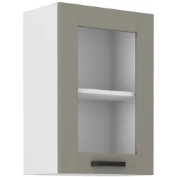 Szafka kuchenna górna 40 cm LUNA 40GS 72 1F WHCG szaro biała mat
