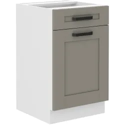 Szafka kuchenna dolna 50 cm LUNA 50D 1F1S BB Cargo WHCG szara mat