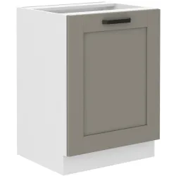 Szafka kuchenna dolna 60 cm LUNA 60D 1F BB WHCG szaro biała mat