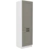 Szafka kuchenna dolna 60 cm słupek LUNA 60DK 210 2F WHCG szaro biała mat