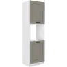 Szafka kuchenna dolna na piekarnik 60 cm słupek LUNA 60DP 210 2F WHCG szaro biała mat