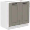 Szafka kuchenna pod zlew 80 cm szara LUNA 80ZL 2F BB WHCG