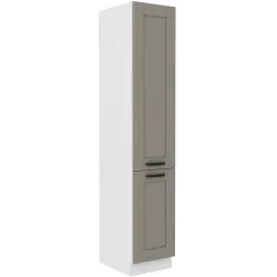 Szafka kuchenna dolna 40 cm słupek LUNA 40DK 210 2F WHCG szaro biała mat