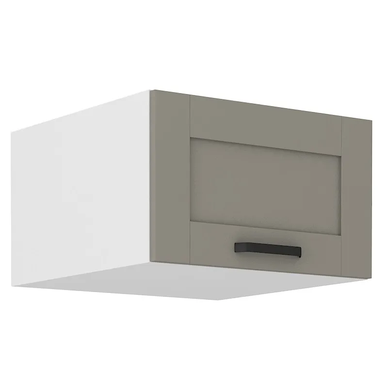 Szafka kuchenna górna 60 cm LUNA 60NAGU 36 1F WHCG szaro biała mat