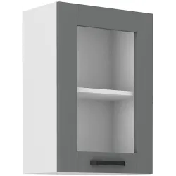 Szafka kuchenna górna 40 cm LUNA 40GS 72 1F WHDG szaro biała mat