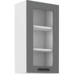 Szafka kuchenna górna 40 cm LUNA 40GS 90 1F WHDG szaro biała mat