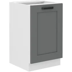 Szafka kuchenna pod zlew 50 cm szara LUNA 50D ZL 1F BB WHDG