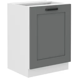 Szafka kuchenna dolna 60 cm LUNA 60D 1F BB WHDG szaro biała mat