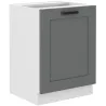 Szafka kuchenna dolna 60 cm LUNA 60D 1F BB WHDG szaro biała mat