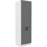 Szafka kuchenna dolna 60 cm słupek LUNA 60DK 210 2F WHDG szaro biała mat