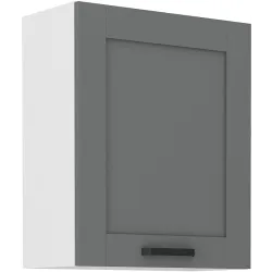 Szafka kuchenna górna 60 cm LUNA 60G 72 1F WHDG szaro biała mat