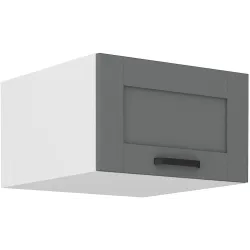 Szafka kuchenna górna 60 cm LUNA 60NAGU 36 1F WHDG szaro biała mat