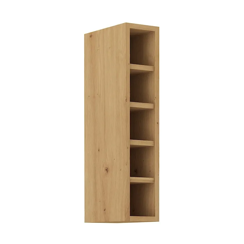 Szafka kuchenna górna 15 cm otwarta dąb artisan LUNA 15G OTW 72