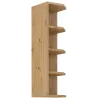 Szafka kuchenna górna 30 cm zakończenie dąb artisan LUNA 30G 90 ZAK BB