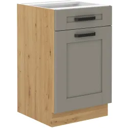 Szafka kuchenna dolna 50 cm LUNA 50D 1F1S BB Cargo CGAR szara mat