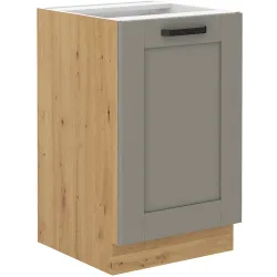 Szafka kuchenna pod zlew 50 cm szara LUNA 50D ZL 1F BB CGAR