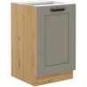 Szafka kuchenna pod zlew 50 cm szara LUNA 50D ZL 1F BB CGAR
