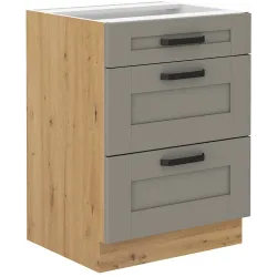Szafka kuchenna dolna 60 cm LUNA 60D 3S BB CGAR mat
