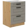 Szafka kuchenna dolna 60 cm LUNA 60D 3S BB CGAR mat