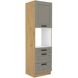 Szafka kuchenna dolna na piekarnik 60 cm słupek LUNA 60DPS 210 3S 1F CGAR mat