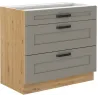 Szafka kuchenna dolna LUNA 80D 3S BB CGAR mat