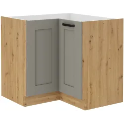 Szafka kuchenna dolna narożna LUNA 89x89DN 1F BB CGAR mat