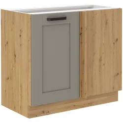 Szafka kuchenna dolna narożna dostawna 105 cm LUNA 105DN 1F BB CGAR mat