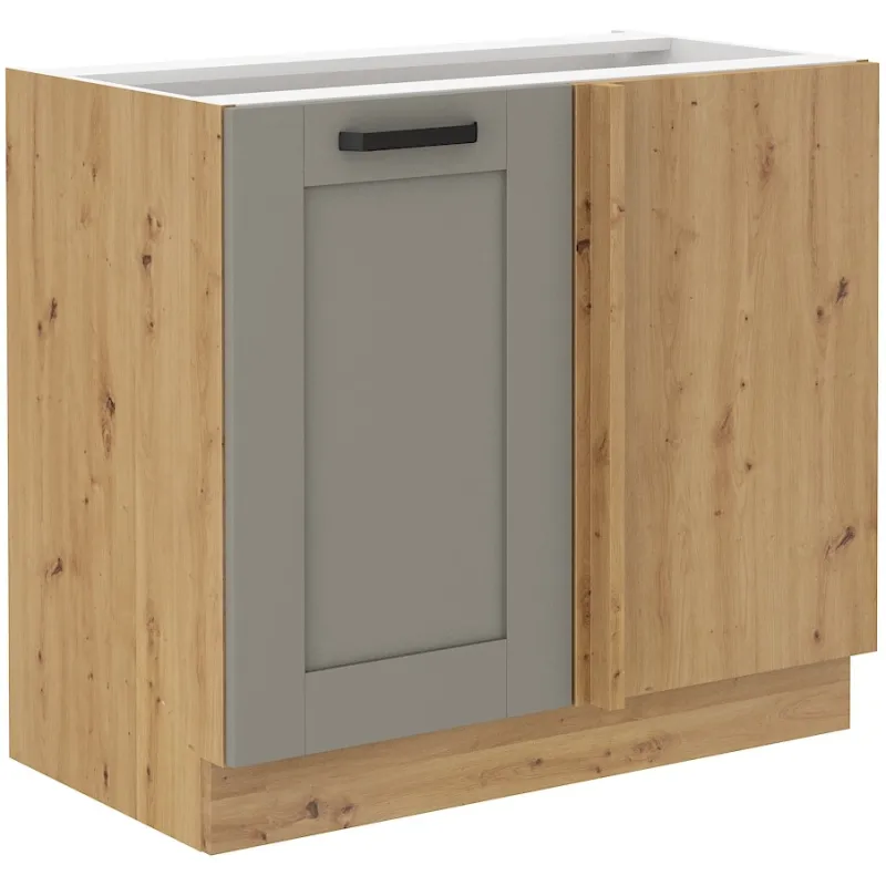 Szafka kuchenna dolna narożna dostawna 105 cm LUNA 105DN 1F BB CGAR mat