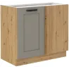 Szafka kuchenna dolna narożna dostawna 105 cm LUNA 105DN 1F BB CGAR mat