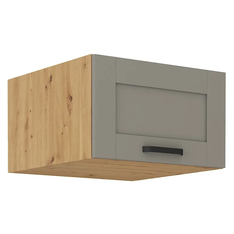 Szafka kuchenna górna 60 cm LUNA 60NAGU 36 1F CGAR szara dąb artisan mat