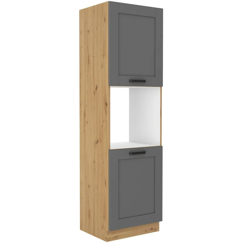Szafka kuchenna dolna na piekarnik 60 cm słupek LUNA 60DP 210 2F DGAR mat