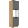 Szafka kuchenna dolna na piekarnik 60 cm słupek LUNA 60DP 210 2F DGAR mat