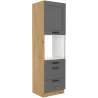 Szafka kuchenna dolna na piekarnik 60 cm słupek LUNA 60DPS 210 3S 1F DGAR mat