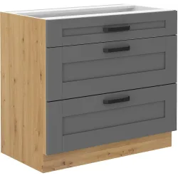 Szafka kuchenna dolna LUNA 80D 3S BB DGAR mat