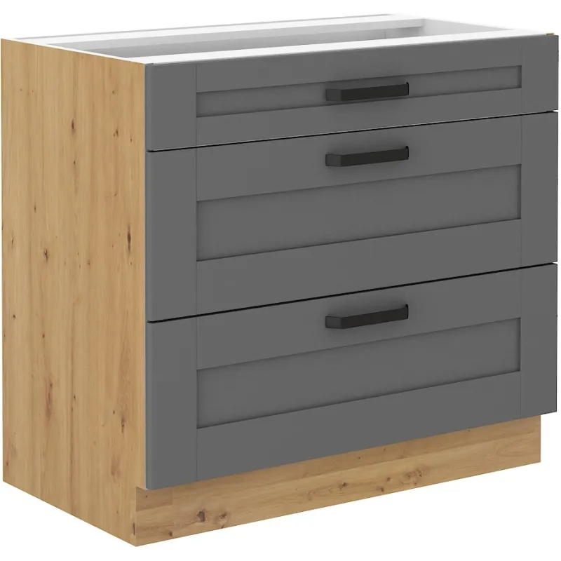 Szafka kuchenna dolna LUNA 80D 3S BB DGAR mat